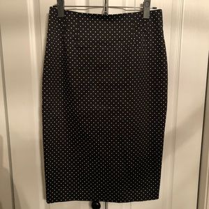 Polka Dot Pencil Skirt